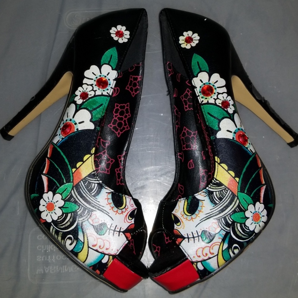 Iron Fist Sugarskull Heels